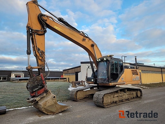 Grävmaskin Case CX300D Full GPS Rotator mängder av redskap