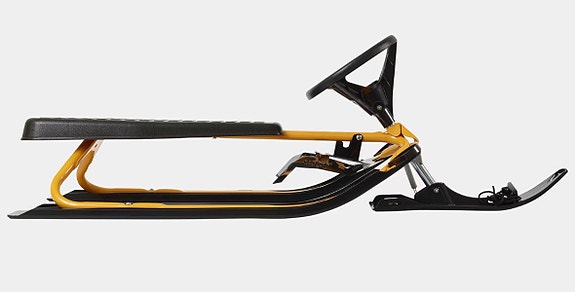 Stiga Snowracer styrbar kälke svart/gul