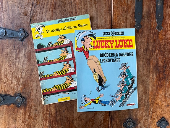 Vintage Lucky Luke serietidningar
