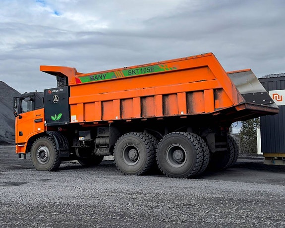 Elektrisk Widebody Gruvtruck 72t