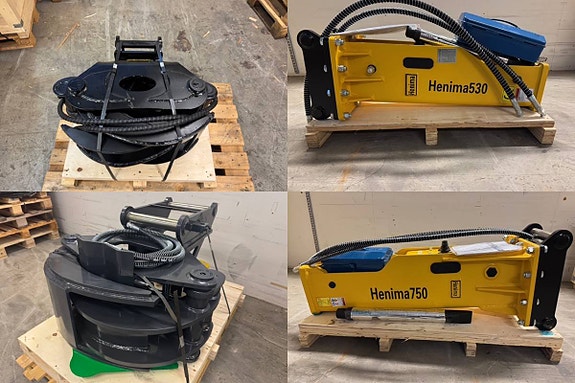 Timmergrip S45, Hydraulhammare & Träklipp S50 Henima