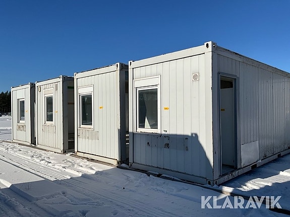 Containermodul 4st, Saxlift Skyjack & Bod Moelven