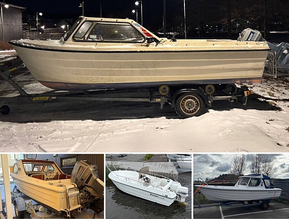 Motorbåt köpes i olika skick!