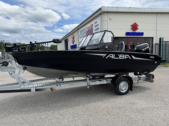 Alba 460+Suzuki 70, elmotor,trailer,GPS/ekolod, mässkampanj!