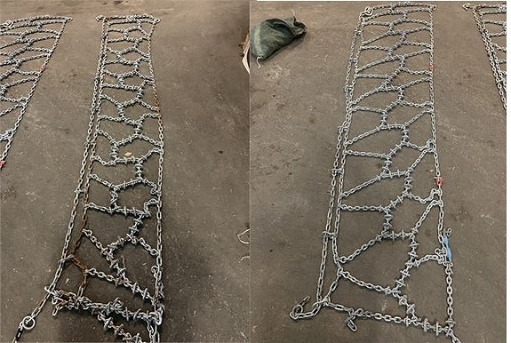 Snökedjor oanvända 325/95R24 på Nätauktion