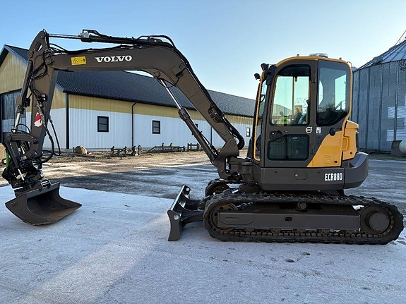 Volvo ECR88D grävmaskin, endast 2200 tim