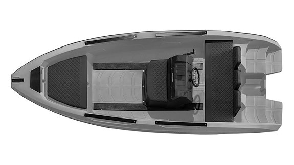 SeaStorm 17 Light Grey | Mercury F60 2 of 19