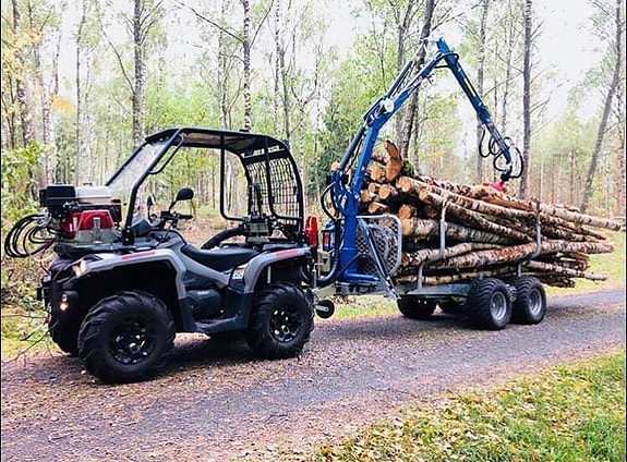 Övrigt Avesta-Vagnen Hydraulisk Timmervagn 5 of 7