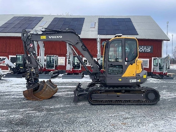Volvo ECR88D Rototilt C-Smörj 3st skopor 845 timmar