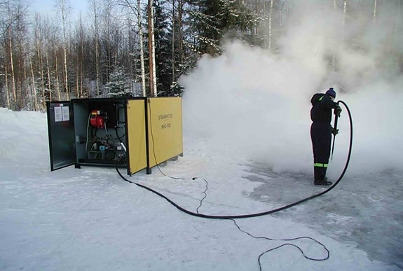 Mobil ÅNGGENERATOR för uppvärmning, rengöring mm