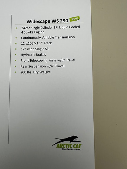 Arctic Cat WideScape 250 2 of 4