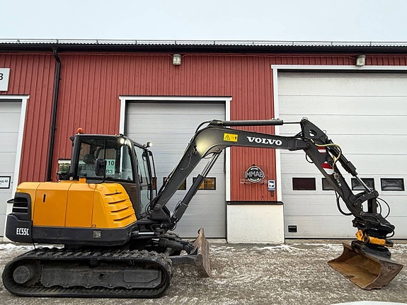 Volvo EC 55C, rototilt, centralsmörjning, nya band
