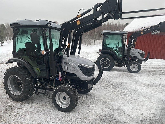 Traktor med lastare och skopa Landtrac 254 Cabin 4WD