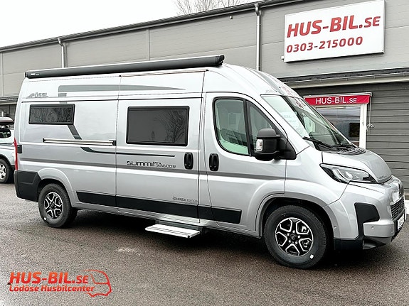 Pössl Summit 600 Shine L R / Nordic Edition / Litium / Solpanel / Långbädd