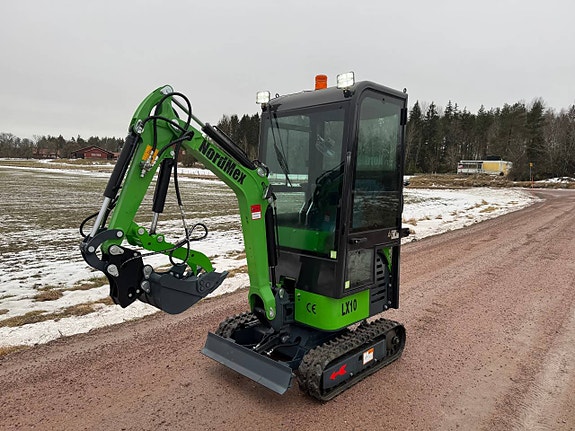 NordMex LX10 Minigrävare 1000kg | Fullutrustad | CE & Euro 5