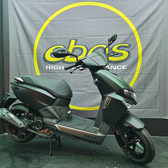 Drax Drax Raw EFI 45km/h Mattsvart Euro5