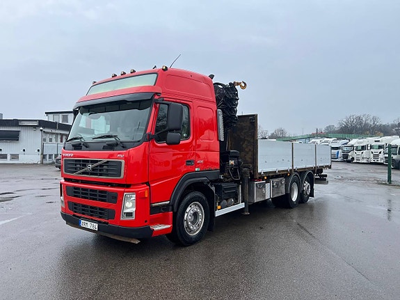 Volvo FM 400 6x2*4 Brädgårdsbil Kranbil Hiab 244E-7 Kran