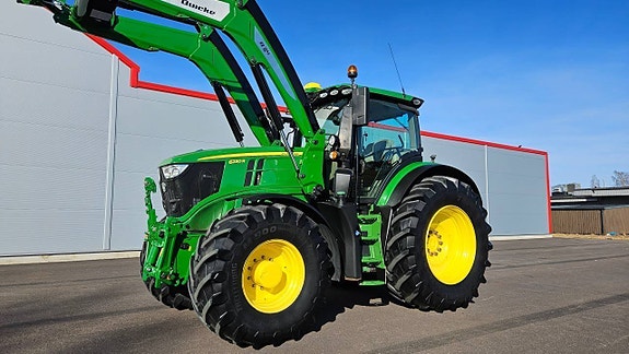 John Deere 6230R ULTIMATE CommandPRO 50km FL Q8m-lastare Våg