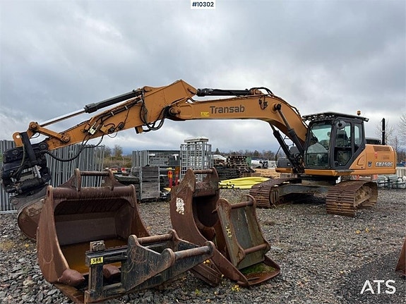 Case CX250C med rotor, grävsystem och redskap VIDEO (525,000