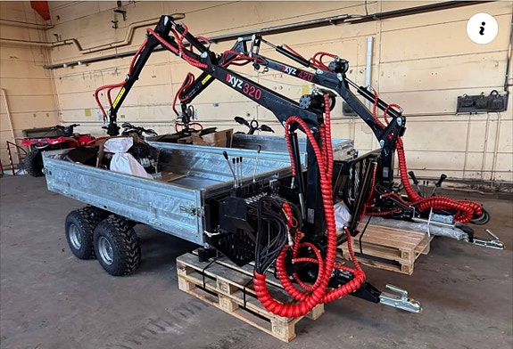 Kampanj Atv-Vagn XYZ320 Hydraulisk Timmervagn 10 of 12
