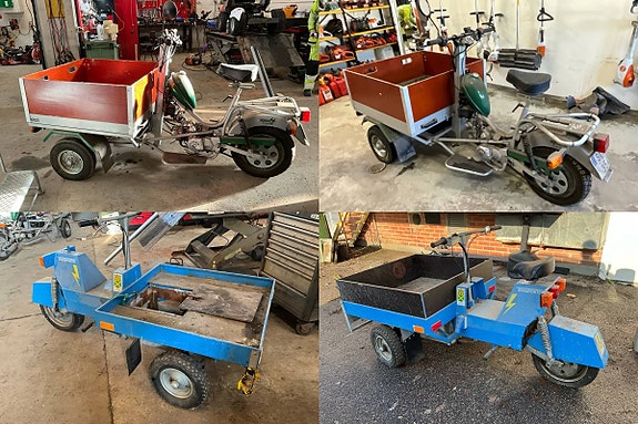 Flakmoped 4st Norsjö Carrier 4-Stroke & EL Transportel 950