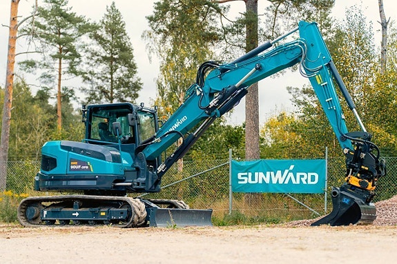 NY! Sunward SWE90UF-2PB Grävmaskin - Knäckbom - Engcon Paket