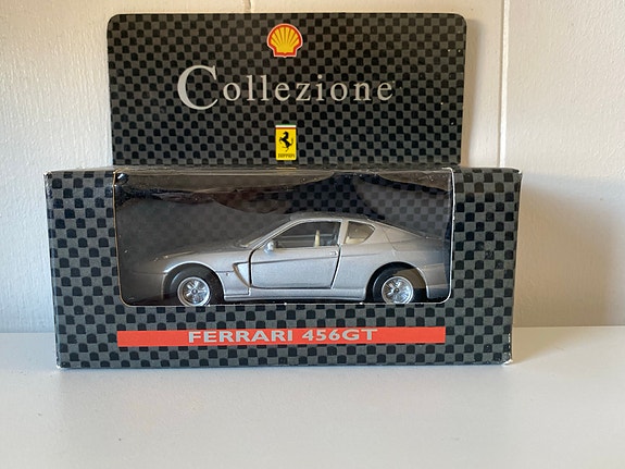 Shell Collezione Ferrari 456 GT modellbil skala 1:38 silver