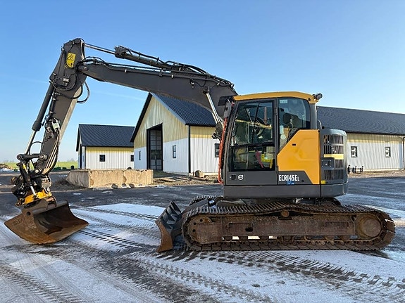 Volvo ECR145EL grävmaskin, rototilt, c-smörj, värmare