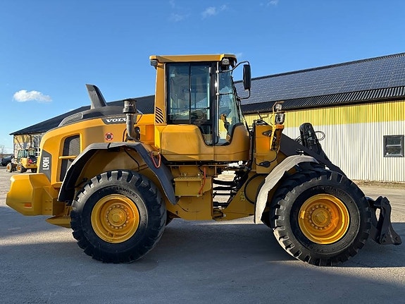 Volvo L90H lastmaskin, spakstyrning, våg