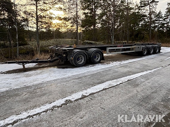Lastväxlarsläp Jyki V52-W0 för två flak