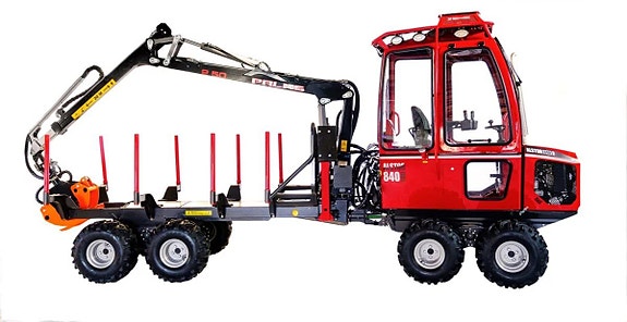 Alstor 840 Pro , skotare förberedd för skördare - På väg in!