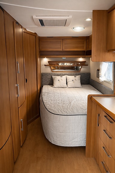 KABE KABE Royal 560 XL KS – Alde, Golvvärme, Solpanel, Ugn, Förtält, Cykelställ bak 4 of 6