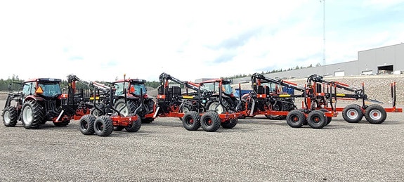 Nya skogsvagnar Farmi Forest