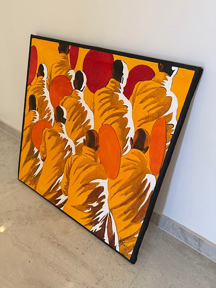 Konst Tavla Original 60c60cm