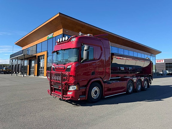 Scania R540 Tridem lastväxlare sprider + RECO drive