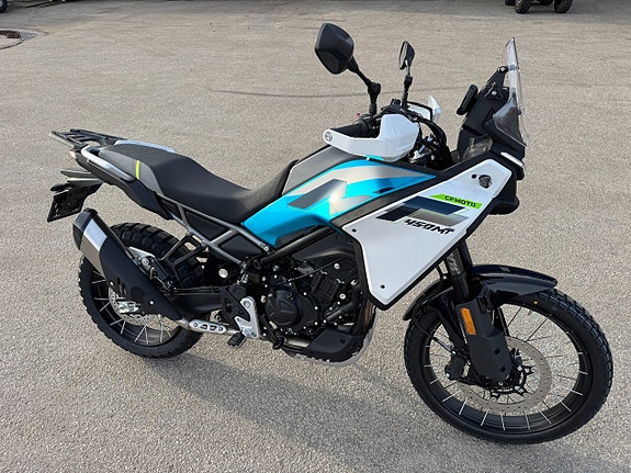 CFMOTO 450 MT Succé Maskinen Nya Zephyr Blue-2026 O.M.G LEV RÄNTEFRITT DEMOMASKIN FINNS