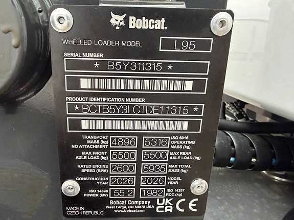 Bobcat L95 - Hjullastare - 5316 kg - 0,99% Ränta 11 of 11