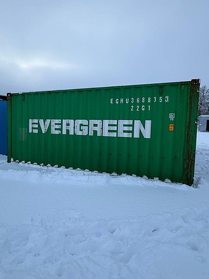 Container 20 fot Ca 6x2,5x2,5 m Förråd