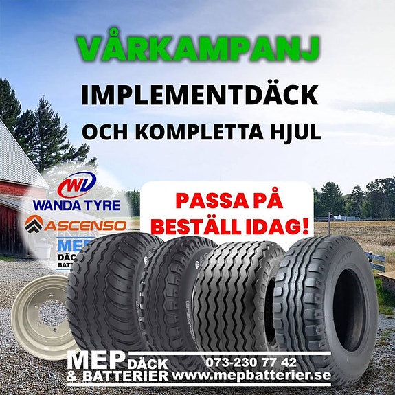 Vagns & Implementdäckm/ Kompletta Hjul kampanj