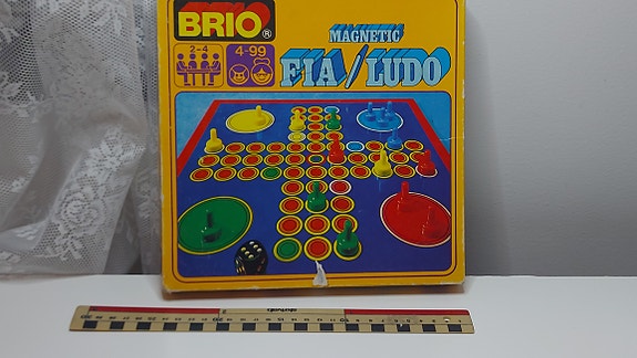 Vintage BRIO Magnetic FIA Ludo – Made in Sweden – Retro Brädspel