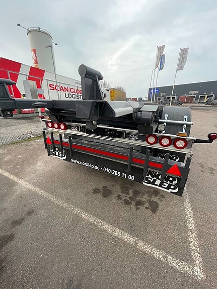 Nor Slep 24t lastväxlarkärra tipp, singel LAGER