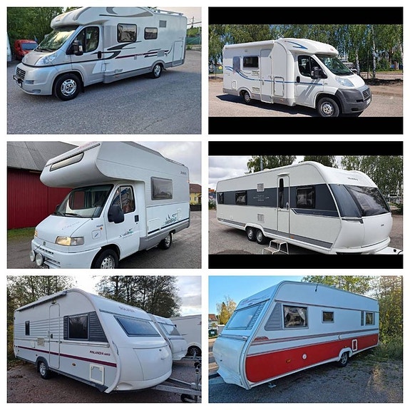 köper din husbil även husvagn. Även fukt defekt Med mera