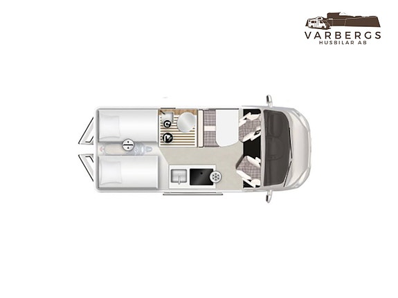 Karmann Davis 600 610 LS *Dieselvärmare* Tvär-Hiss-Långbädd, under 6m Garanti & "Diagonal-bädd" *SE VIDEO* Ränta fr. 3.7 2 of 25