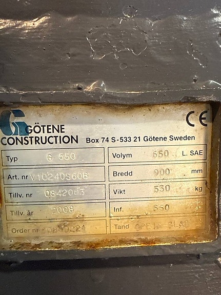 Begagnad djupskopa 650 liter Götene 4 of 4
