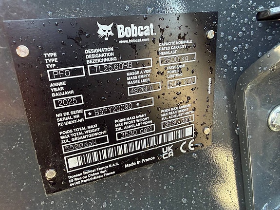 Bobcat TL25.60 - Teleskoplastare - 0,99% ränta, inga avgift 9 of 9