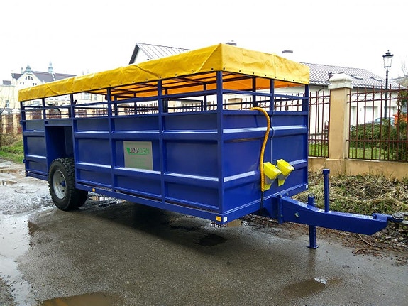 Ny hydraulisk djurtransport, djurvagn