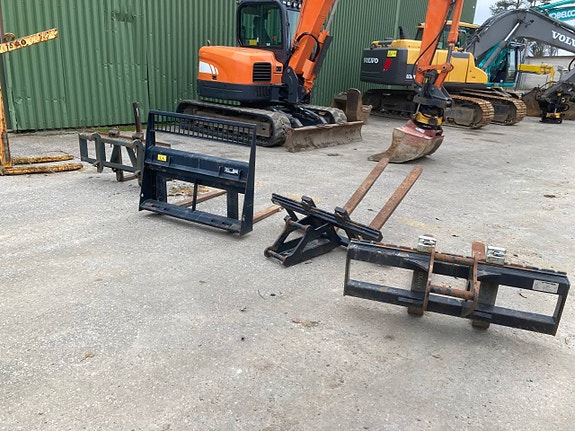 Pallgafflar o Tjälkrok för grävmaskin