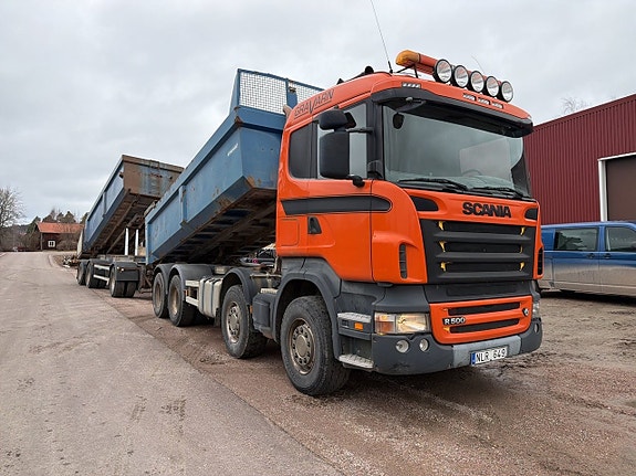 Tippbil Scania R500 8x4, 2006, ink Tippkärra ... via auktion 4 of 27