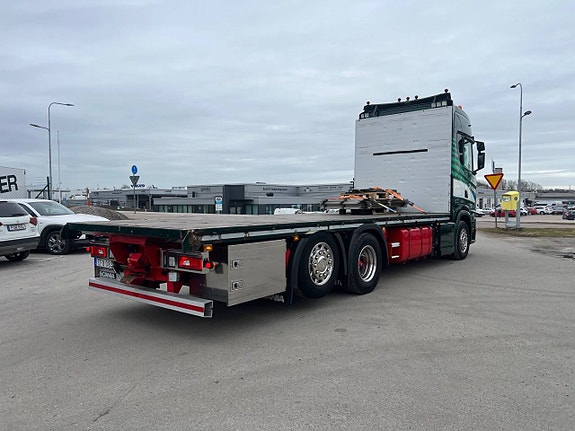 Scania S520 V8 6x2*4 Flakbil med lämmar, Euro 6 8 of 12
