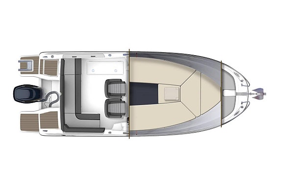 Jeanneau Cap Camarat 6.5 WA -26, Yamaha 150hk 4 of 4